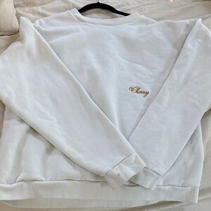 Cherry LA Ivory Crew Neck Sweater